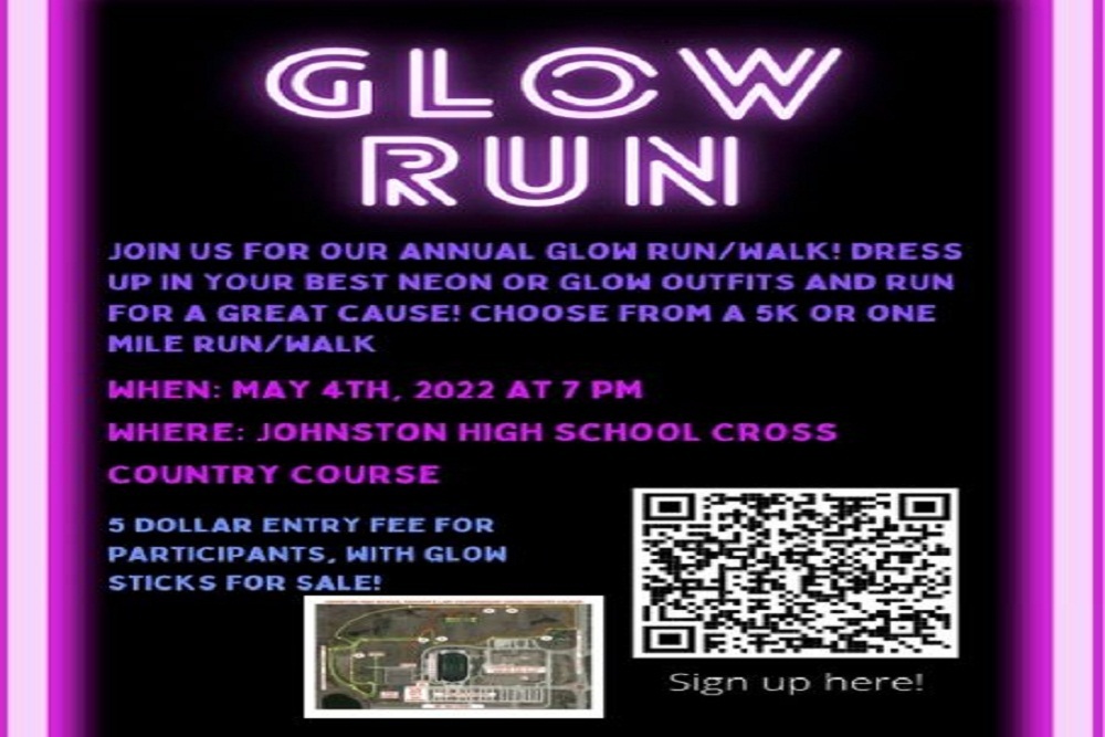JHS Student Council’s second annual Glow Run on May 7th JHS Student Council’s second annual Glow Run on May 7th