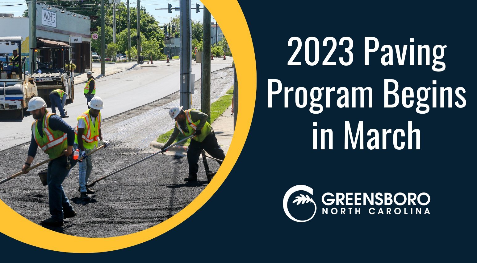 CITY OF GREENSBORO: Will Spend .3 Million Paving 80 Miles of Roads in 2023