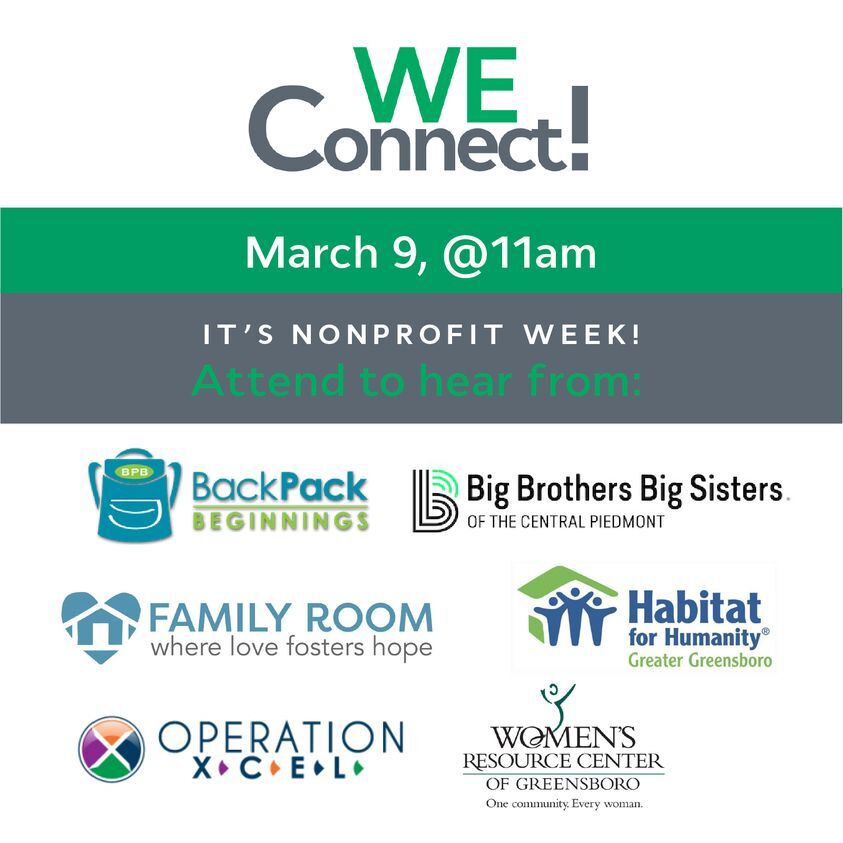 CITY OF GREENSBORO CHAMBER OF COMMERCE: We Connect on March 9th