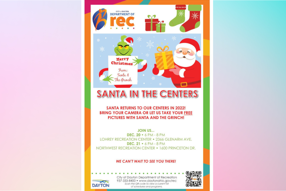 Santa in the Centers on Dec. 20