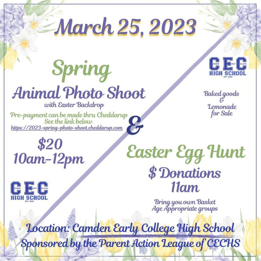 COUNTY OF CAMDEN: Spring Animal Photo Shoot March 25th COUNTY OF CAMDEN: Spring Animal Photo Shoot March 25th