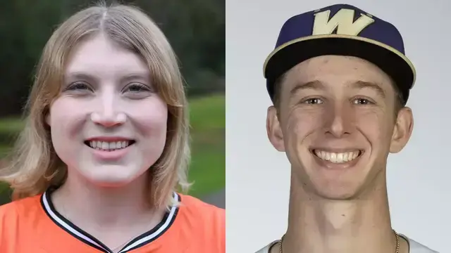 Who are the former high school athletes from West Orange County area competing during the week of Monday, April 6?