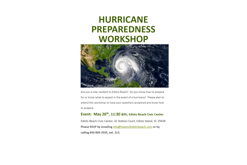 Hurricane Preparedness Workshop, May 26