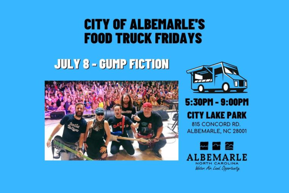 CITY OF ALBEMARLE PARKS AND RECREATION DEPARTMENT: Food Truck Friday Returns this Friday! CITY OF ALBEMARLE PARKS AND RECREATION DEPARTMENT: Food Truck Friday Returns this Friday!