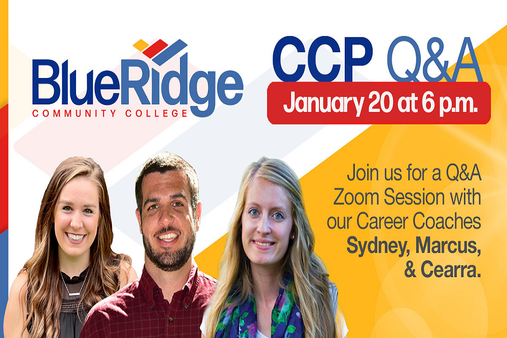 Career and College Promise (CCP) Zoom event on January 20