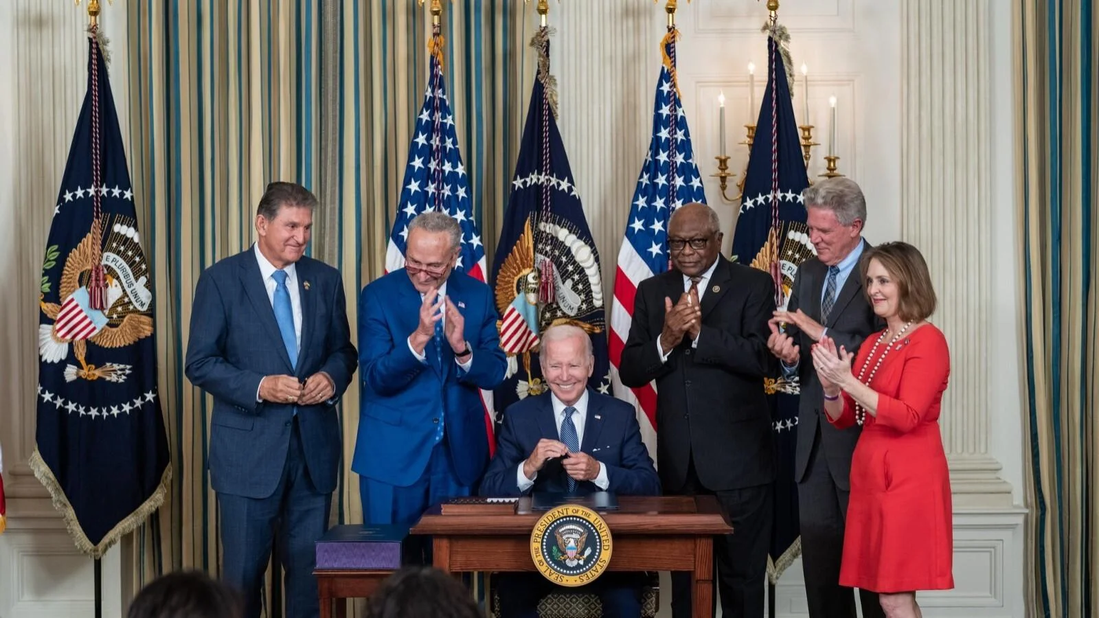 President Joe Biden Signs the Inflation Reduction Act.