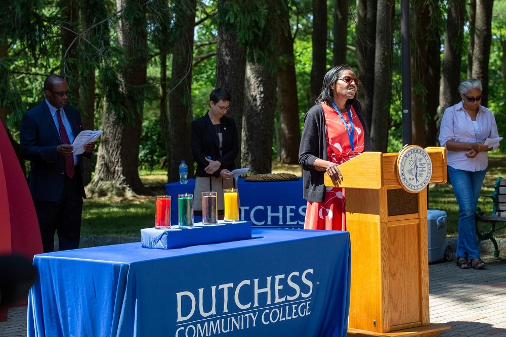 Dutchess Community College – Members of the DCC Community Gathered in the Pine Grove Today in Observance of Juneteenth