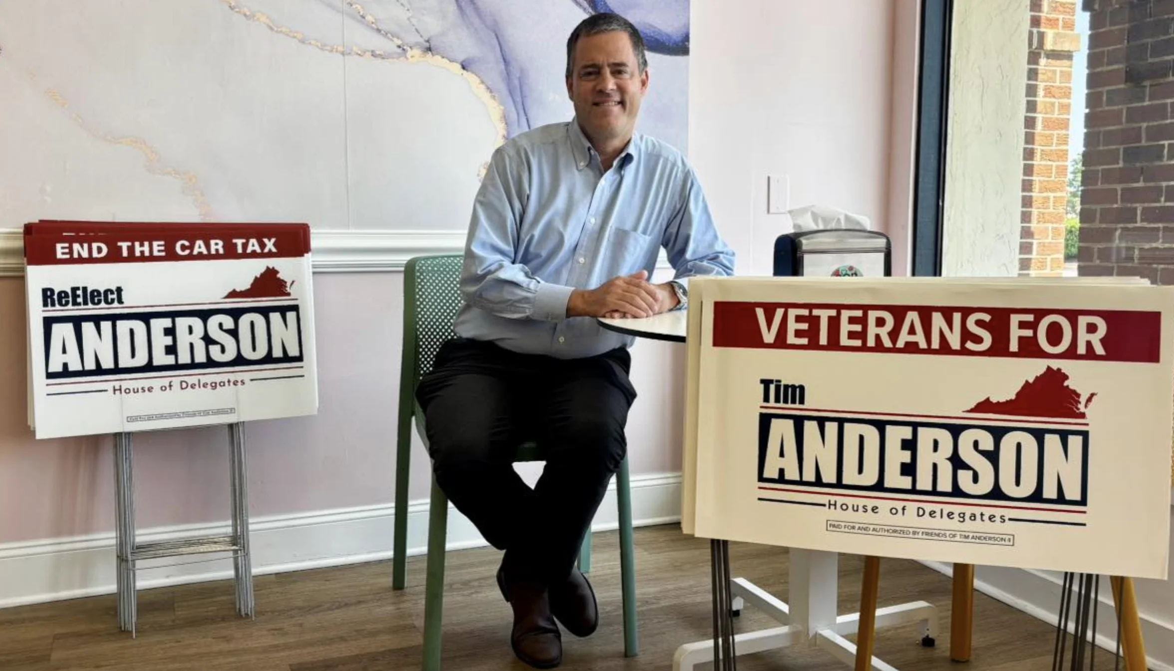 Tim Anderson, candidate for Delegate 97th District - Facebook / Tim Anderson for Delegate 97th District