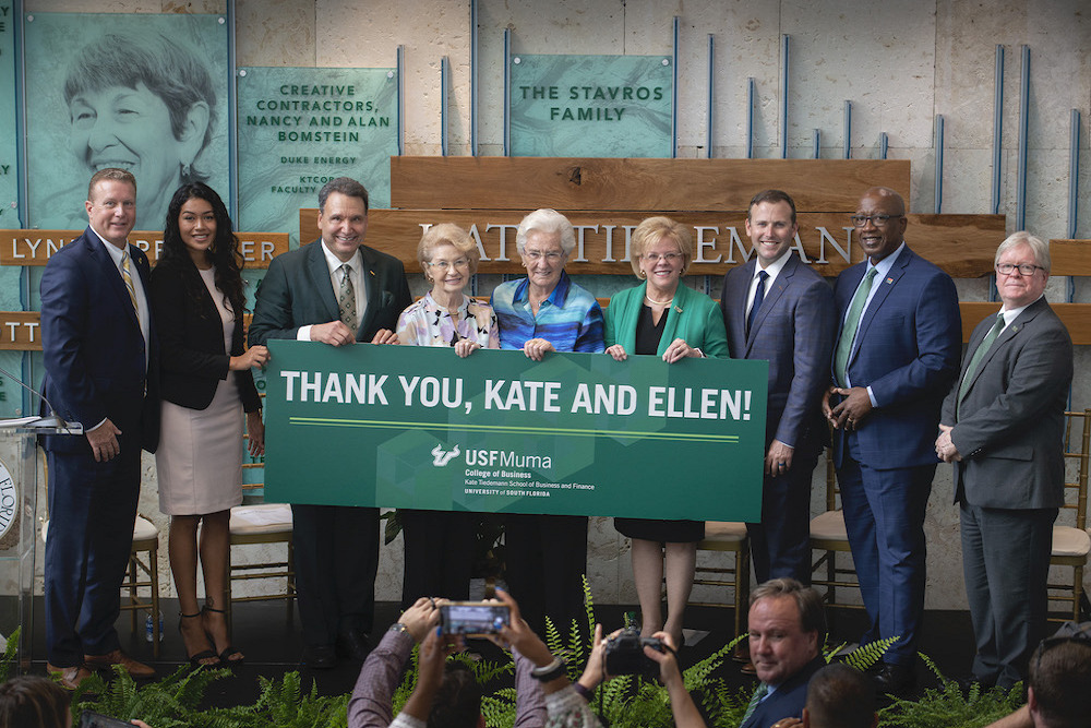 Kate Tiedemann, Ellen Cotton give million to enhance USF finance program Kate Tiedemann, Ellen Cotton give million to enhance USF finance program
