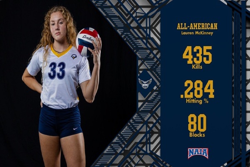 Oklahoma Wesleyan University Lauren McKinney Receives All-American Honors
