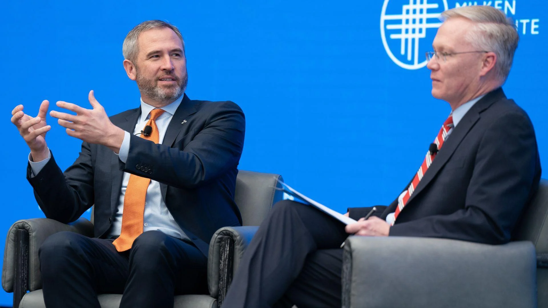 Brad Garlinghouse (Left), CEO of Ripple