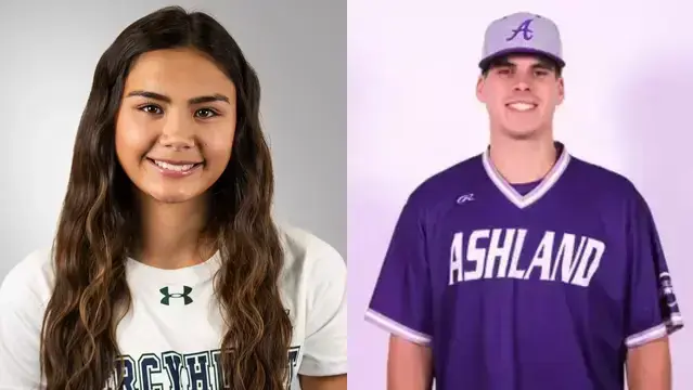 Which former Niagara Leader area high school standouts will be in action on Sunday, April 6?