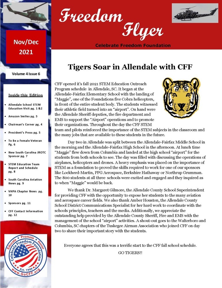 Allendale County Schools: Allendale County Schools Makes Front Page of Celebrate Freedom Foundation Allendale County Schools: Allendale County Schools Makes Front Page of Celebrate Freedom Foundation