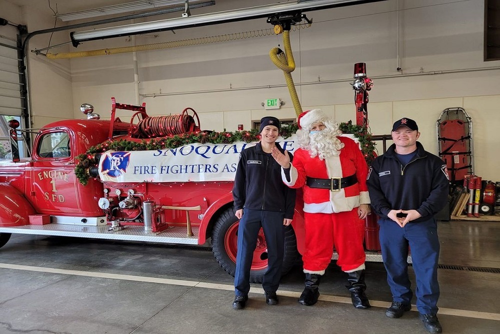 One more hour to stop by the food drive at the Fire Station
