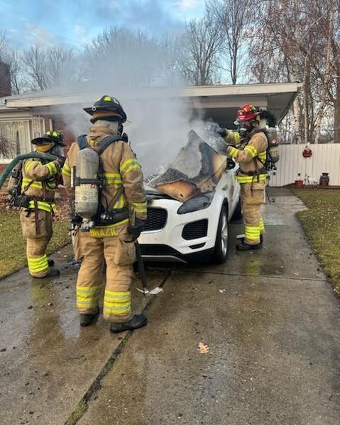 Just seem like a small car fire