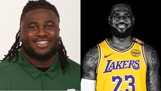Macyo Williams and LeBron James Macyo Williams and LeBron James
