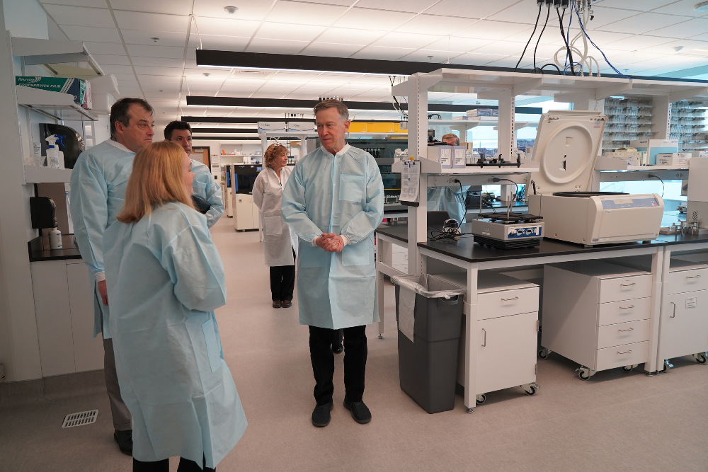 Hickenlooper Visits CU Anschutz for COVID-19 Response Insights Hickenlooper Visits CU Anschutz for COVID-19 Response Insights