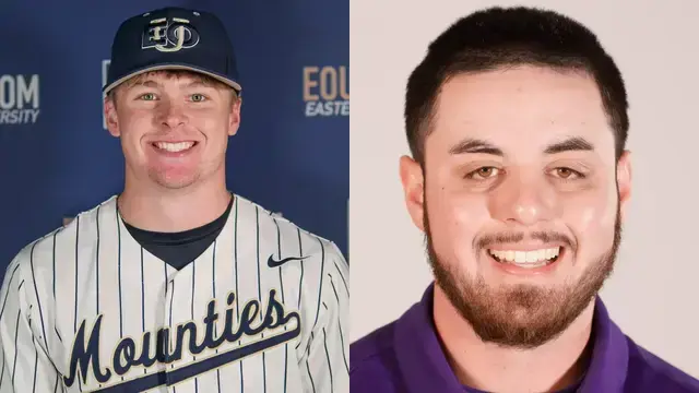 Who are the former high school athletes from East Oregon area competing during the week of Monday, April 13?