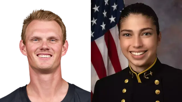 Daniel Carlson and Grace Minihane Daniel Carlson and Grace Minihane