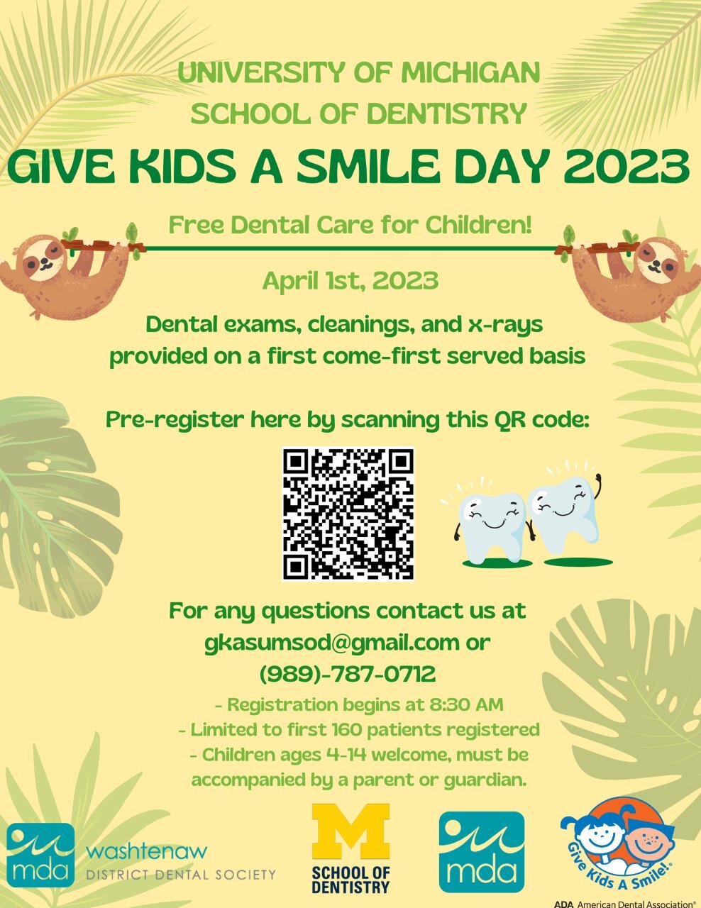 Give Kids a Smile Day Pre-Registration is open!