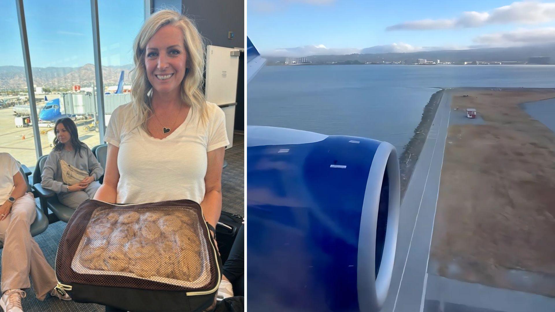 Fontana residents with cookies for their kids attending BYU