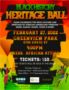 City of Columbia: Black History Heritage Ball