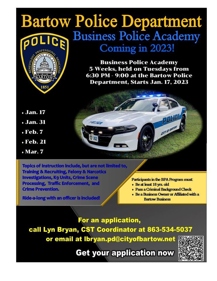 2023 Business Police Academy Program on Jan 17 2023 Business Police Academy Program on Jan 17
