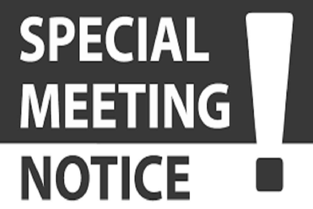 SPECIAL MEETING NOTICE – Foundation for Excellence (FFE) Finance Committee – April 25, 2022