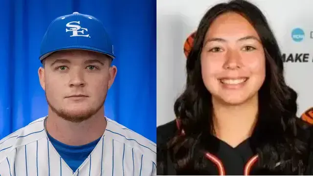 Who are the former high school athletes from Southeast Oklahoma area competing during the week of Monday, March 2?