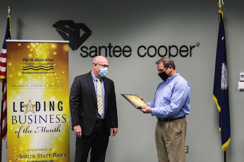 Myrtle Beach Area Chamber of Commerce: Santee Cooper Awarded February Leading Business Of The Month