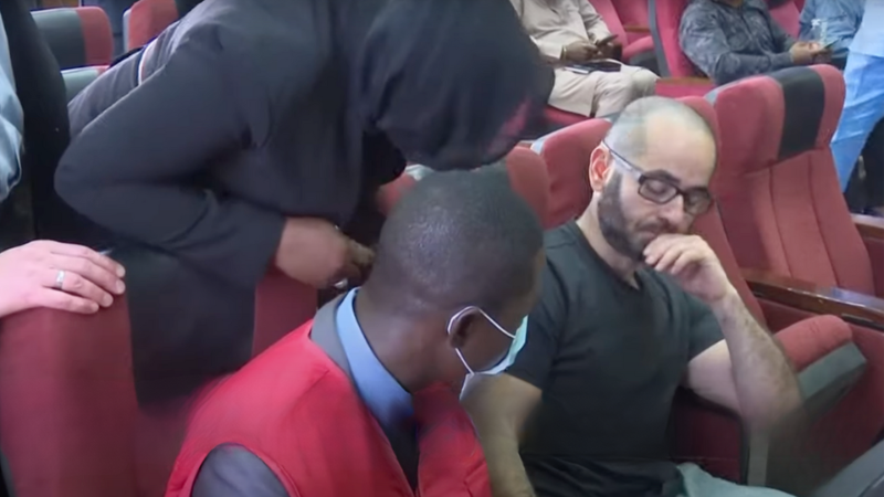 Former U.S. federal agent and current Binance employee Tigran Gambaryan in Nigerian court - Youtube/@France24