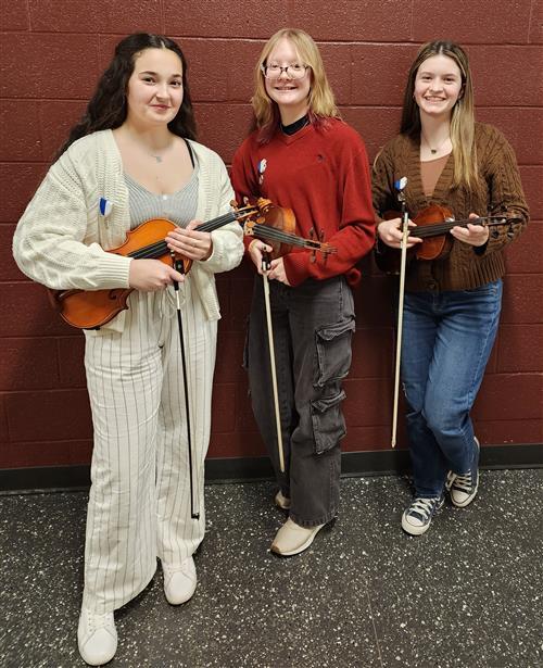 Three Collegiate Academy musicians participate in PMEA festival