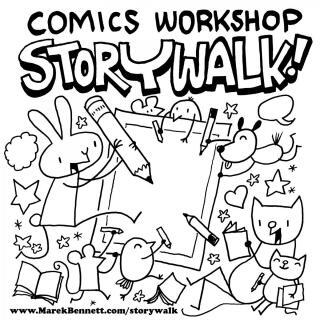 Town of Antrim: Marek Bennett’s Comics Workshop StoryWalk Town of Antrim: Marek Bennett’s Comics Workshop StoryWalk