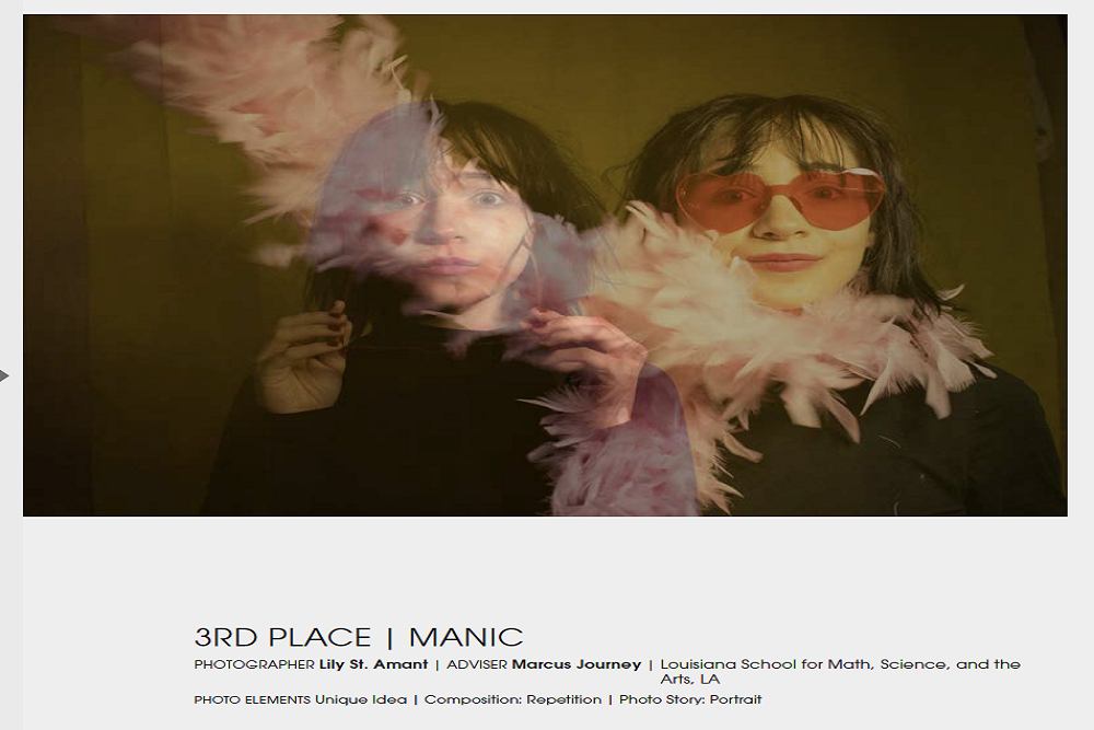 LSMSA senior places in Jostens Photo Contest LSMSA senior places in Jostens Photo Contest