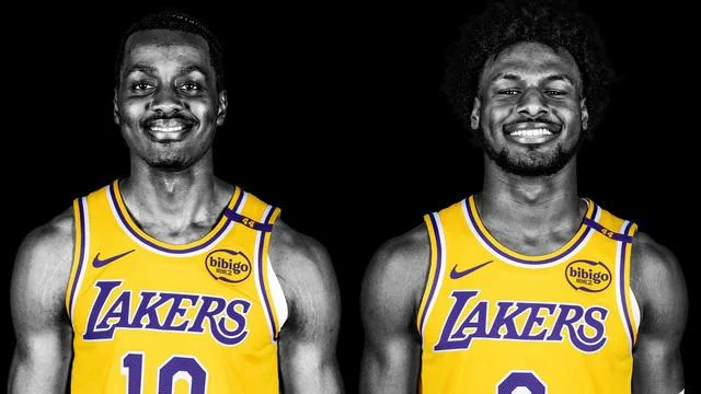 Christian Koloko and Bronny James