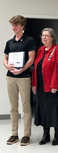 AHS Senior Reed McGee 2nd Place DAR Essay Contest Winner