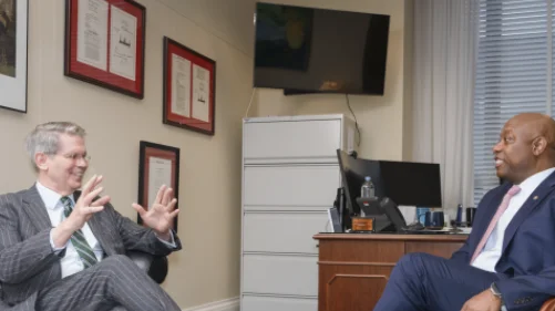 Scott Bessent (Left), Treasury Secretary Scott Bessent (Left), Treasury Secretary