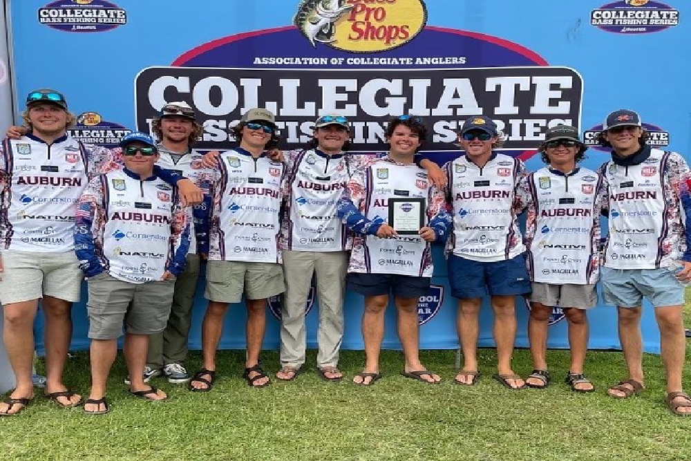 Auburn bass fishing team finishes second in nation after stellar season