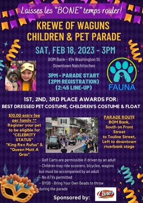 Krewe of Waguns Children & Pet Parade