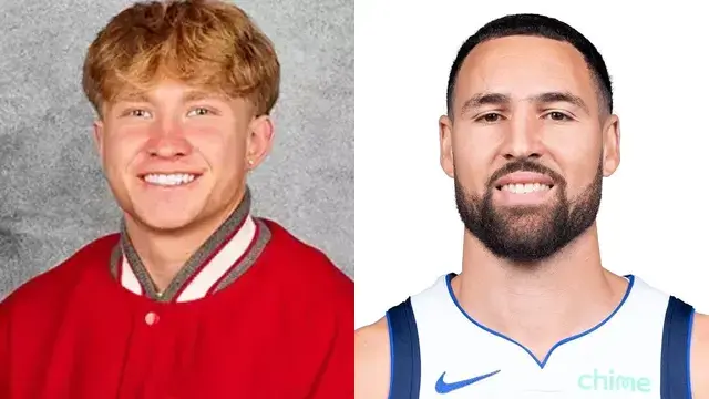 Brock DeFries and Klay Thompson