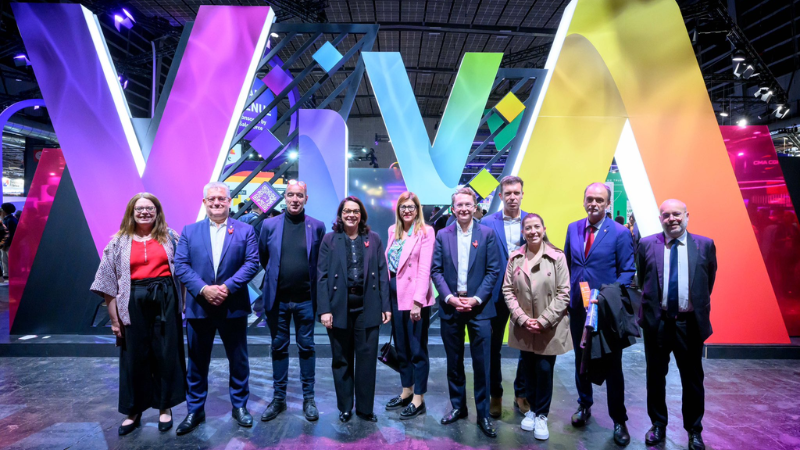 Marina Ferrari (center left) at VivaTech 2024 - X/Marina_Ferrari