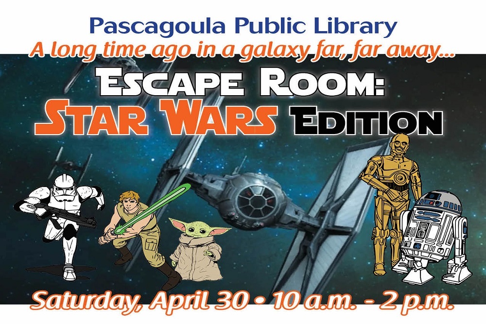 Sign Up for Pascagoula Library’s Escape Room: Star Wars Edition