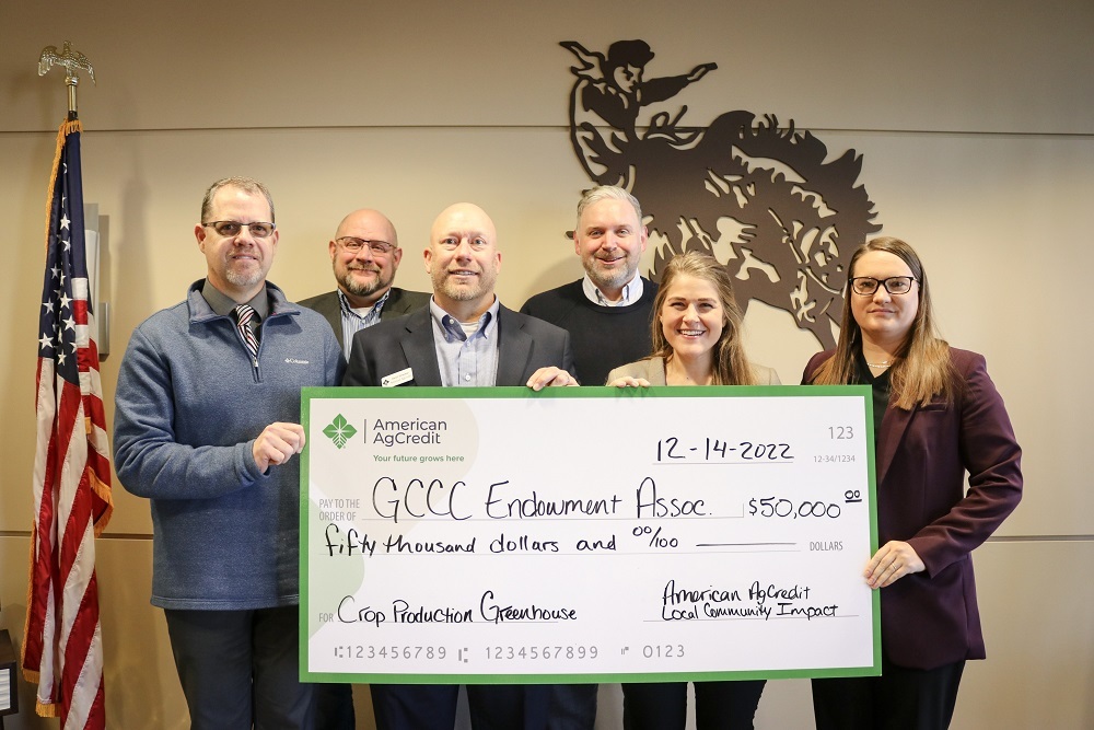 GCCC Receives Donation from American AgCredit for New Greenhouse GCCC Receives Donation from American AgCredit for New Greenhouse