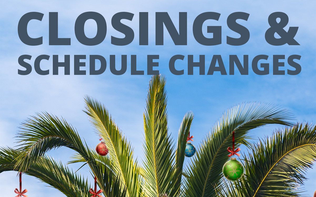 Manatee County Holiday Schedule Changes Manatee County Holiday Schedule Changes