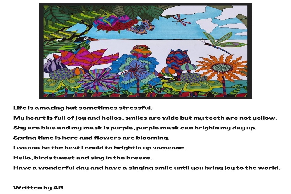 Our final piece of art that will be auctioned tomorrow at Our Voices