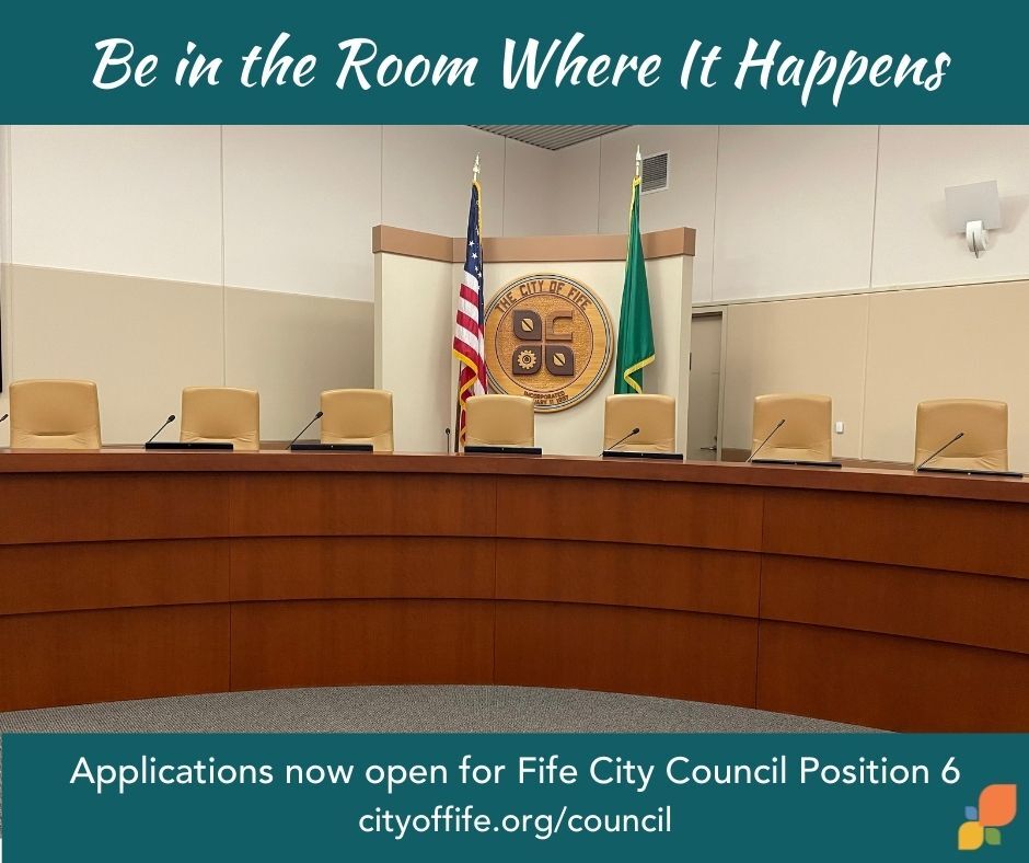 Applications are open for Fife City Council position 6!