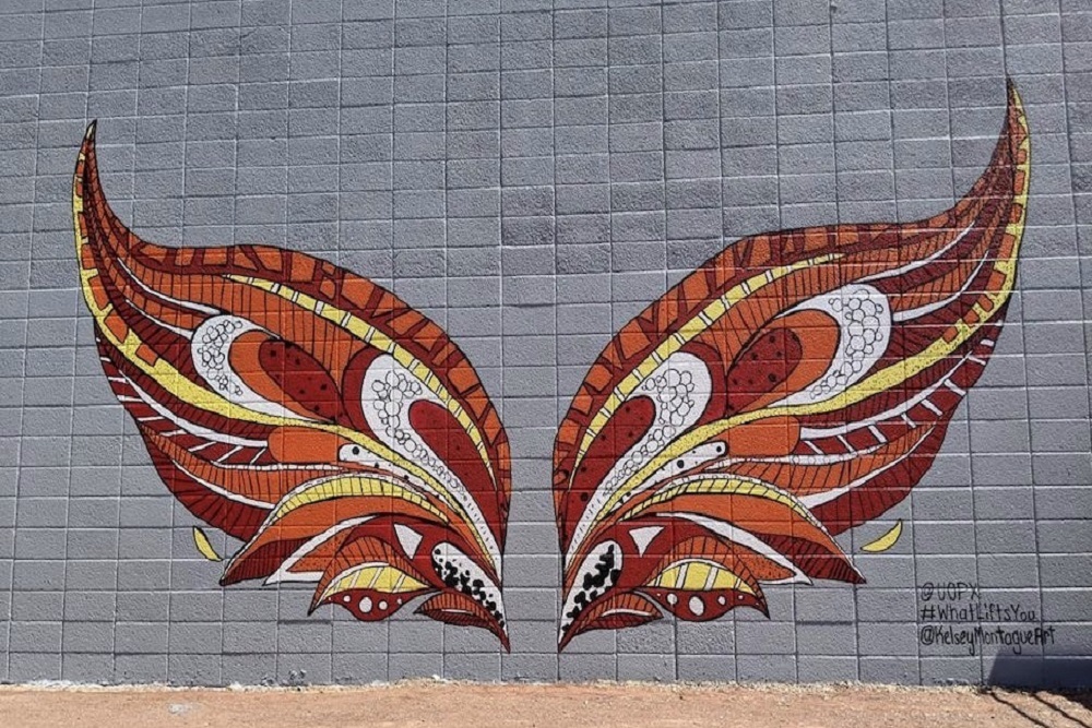 UNIVERSITY OF PHOENIX: Street artist Kelsey Montague creates inspiring installation at University of Phoenix Campus UNIVERSITY OF PHOENIX: Street artist Kelsey Montague creates inspiring installation at University of Phoenix Campus