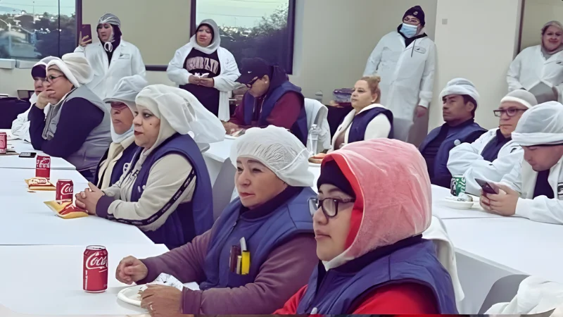 Flying Food Group recognizes employee of the month at LAI facility