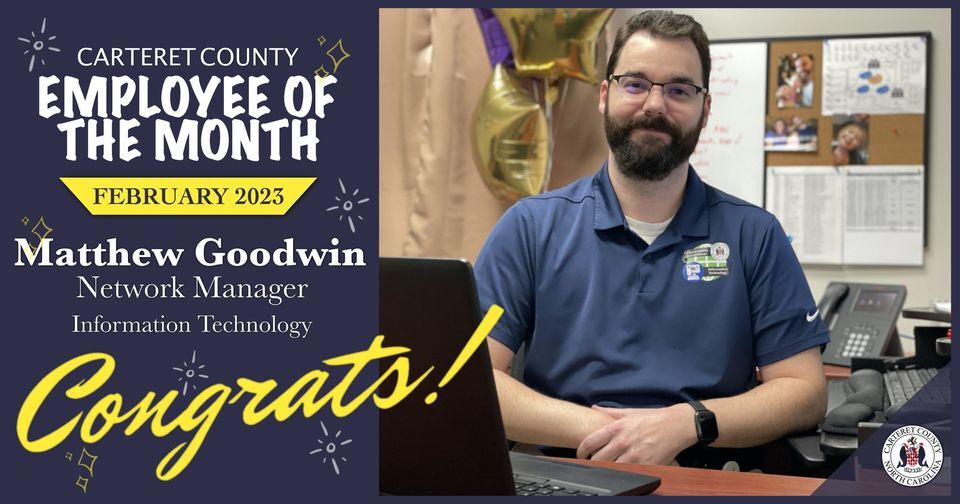 COUNTY OF CARTERET: February 2023 Carteret County Employee Of The Month
