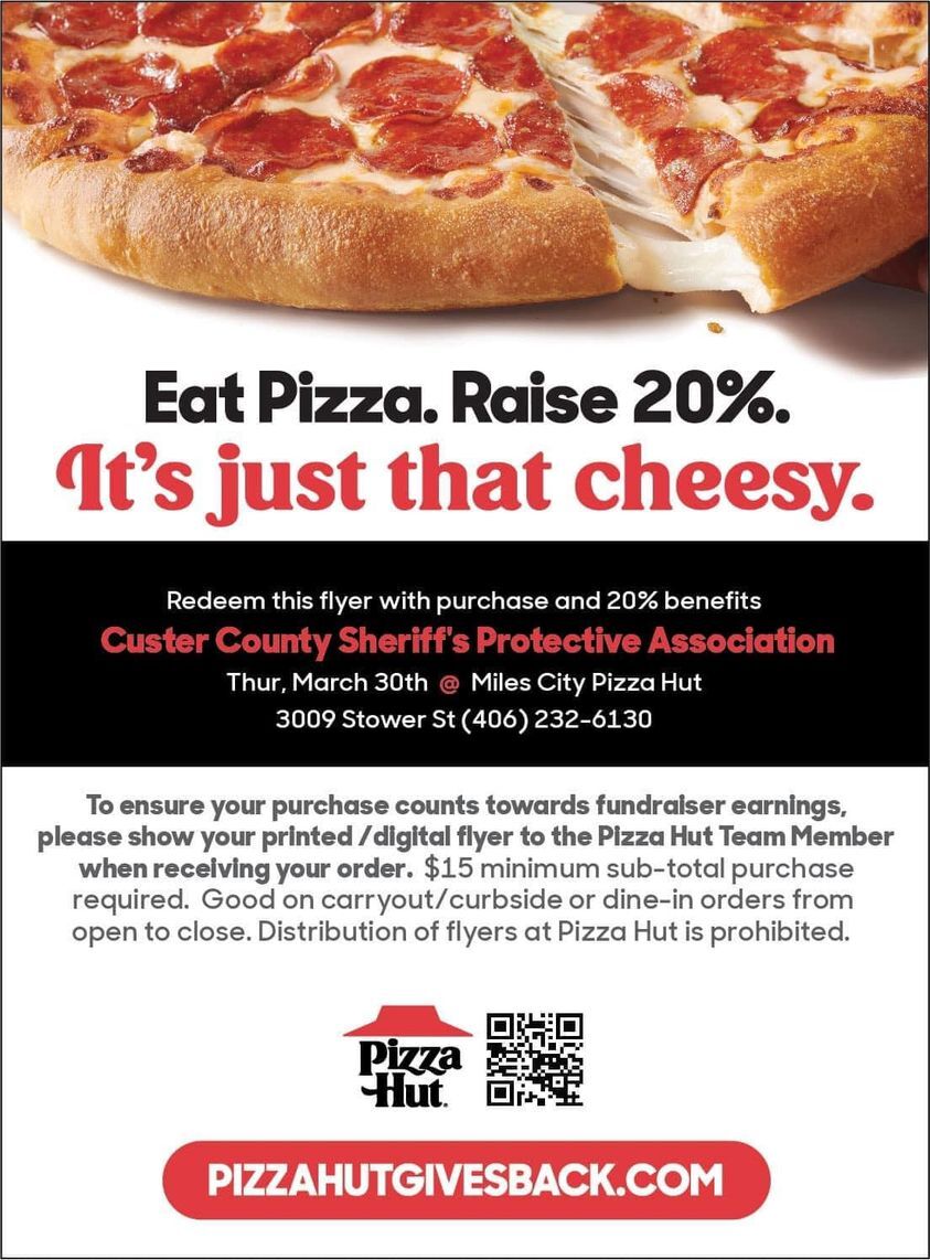 Custer County Sheriff: Pizza Day